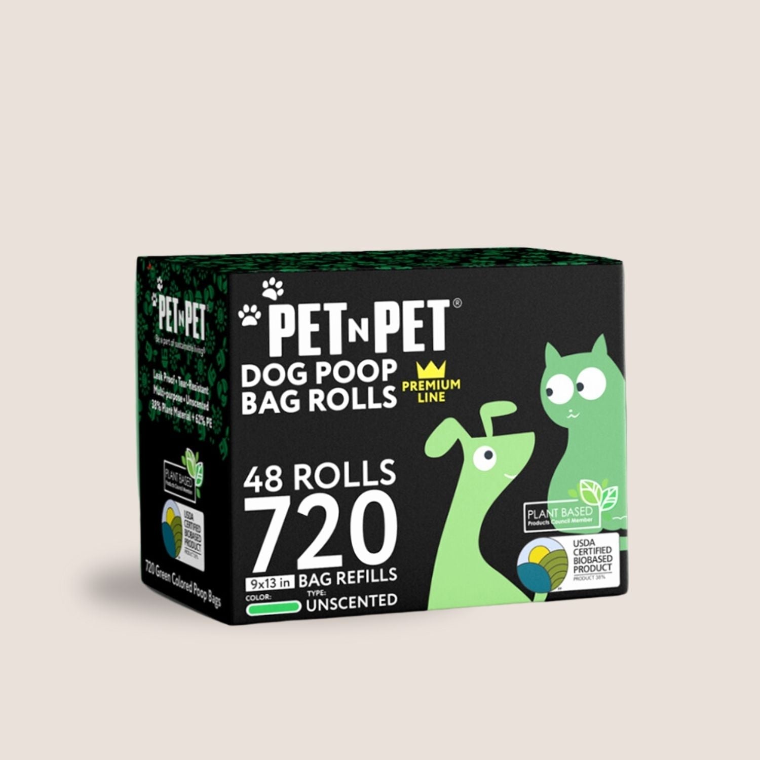 Premium Poop Bags with Dispenser