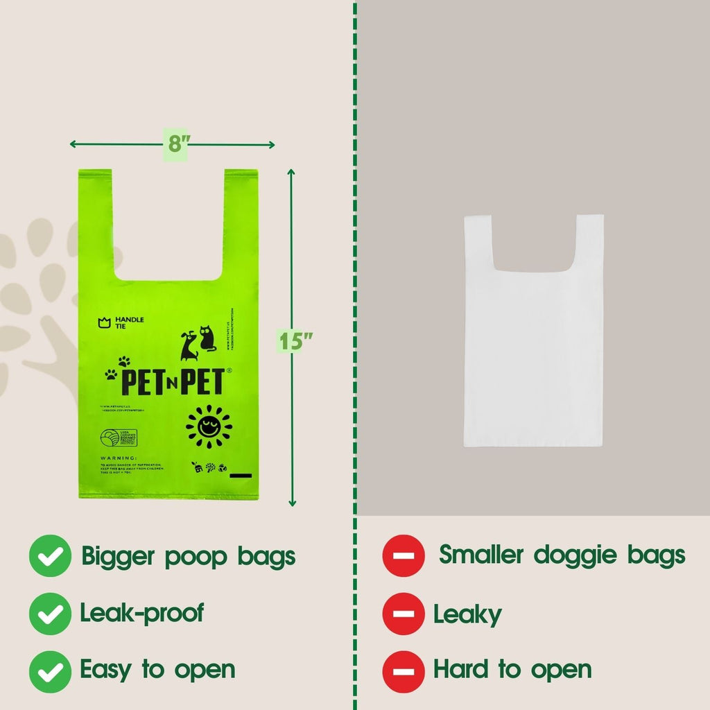 Handle Tie Dog Poop Bags