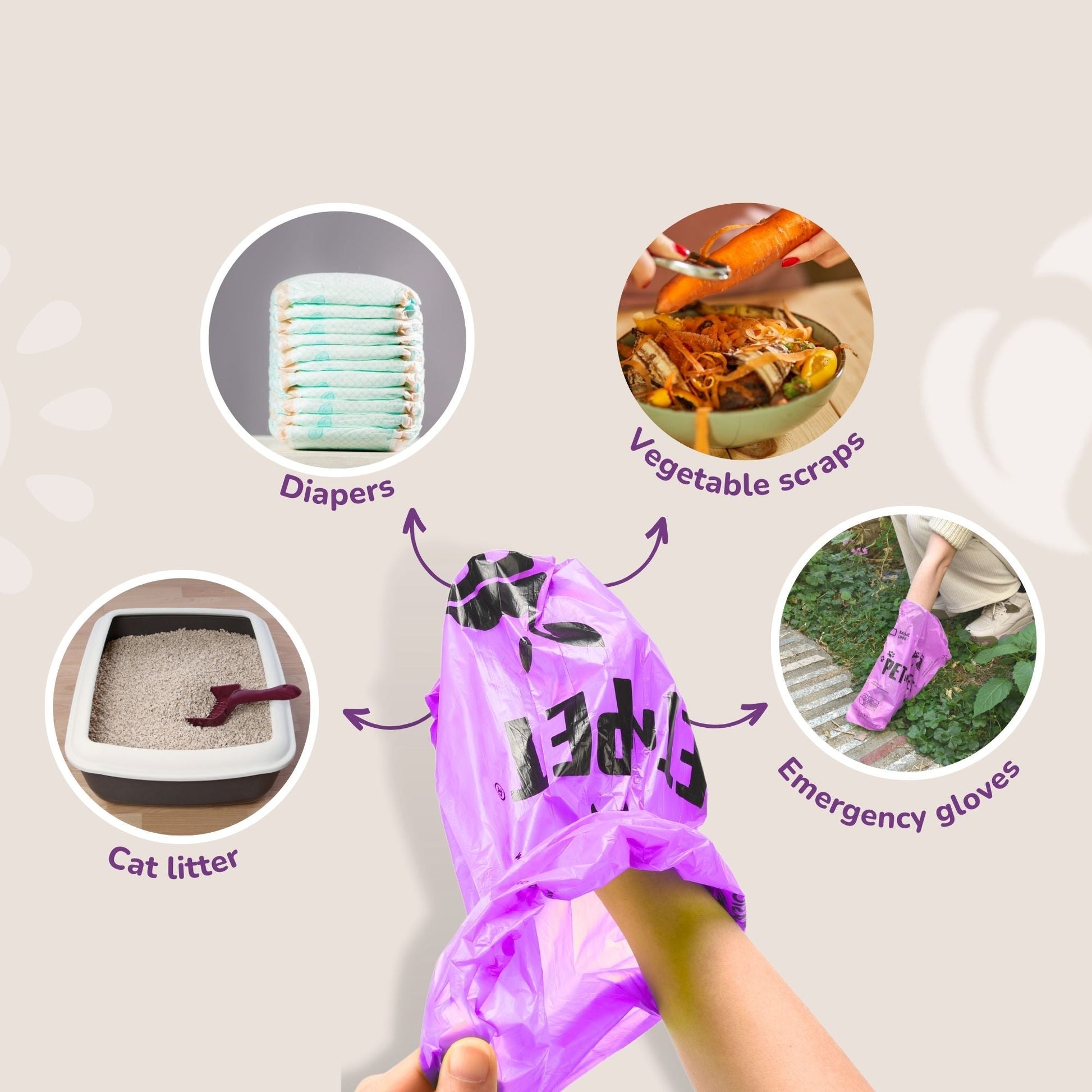 Premium Lavender-Scented Poop Bags