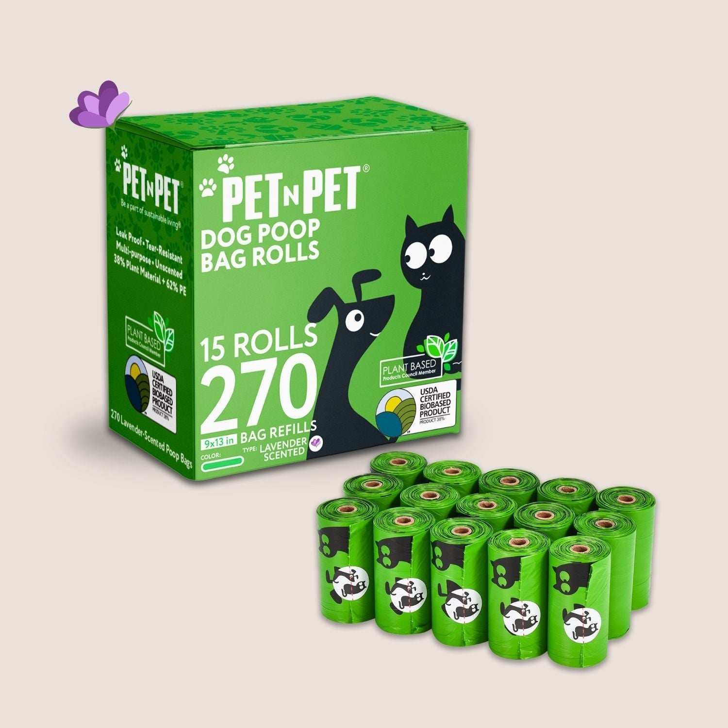 41% Plant-based Poop Bags