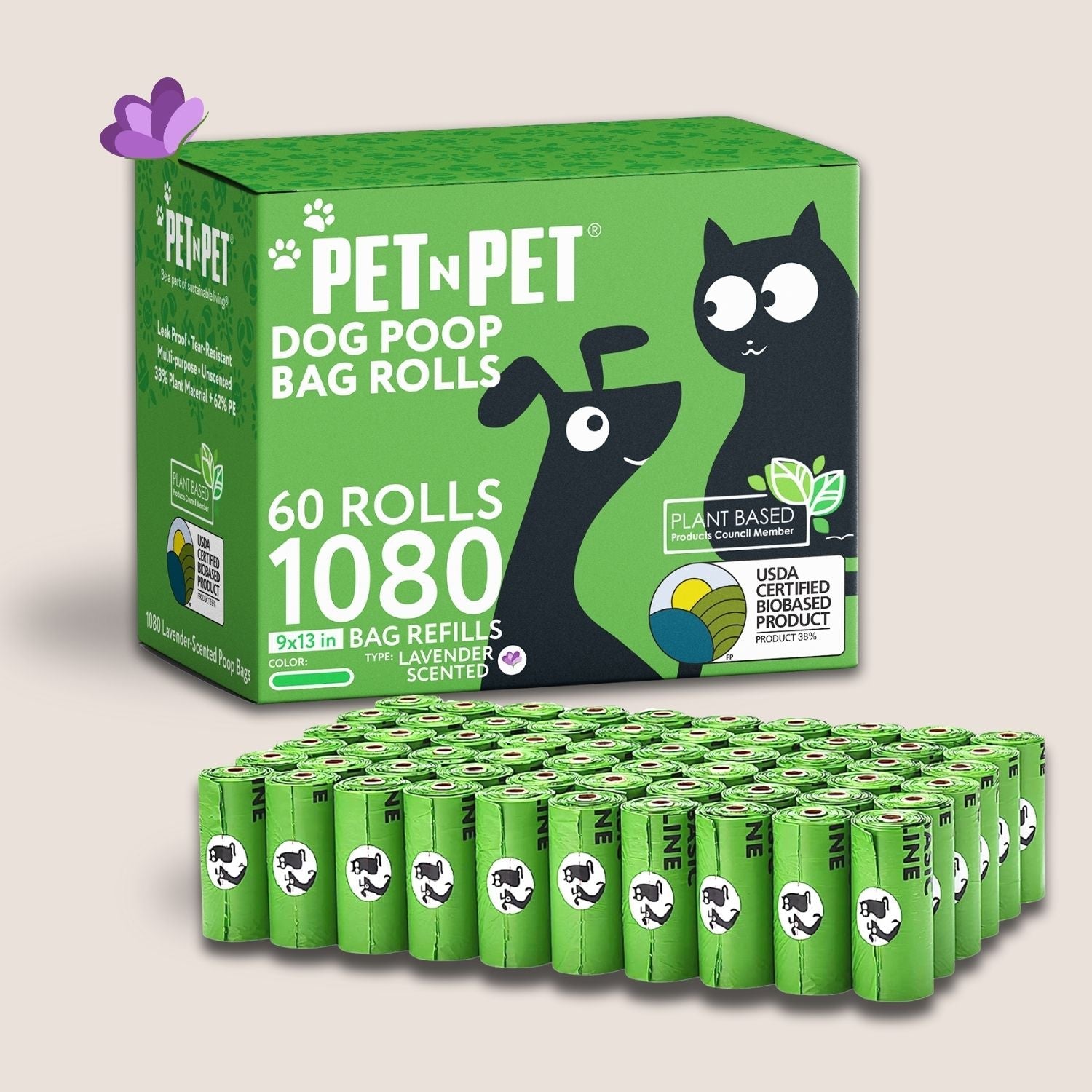 41% Plant-based Poop Bags
