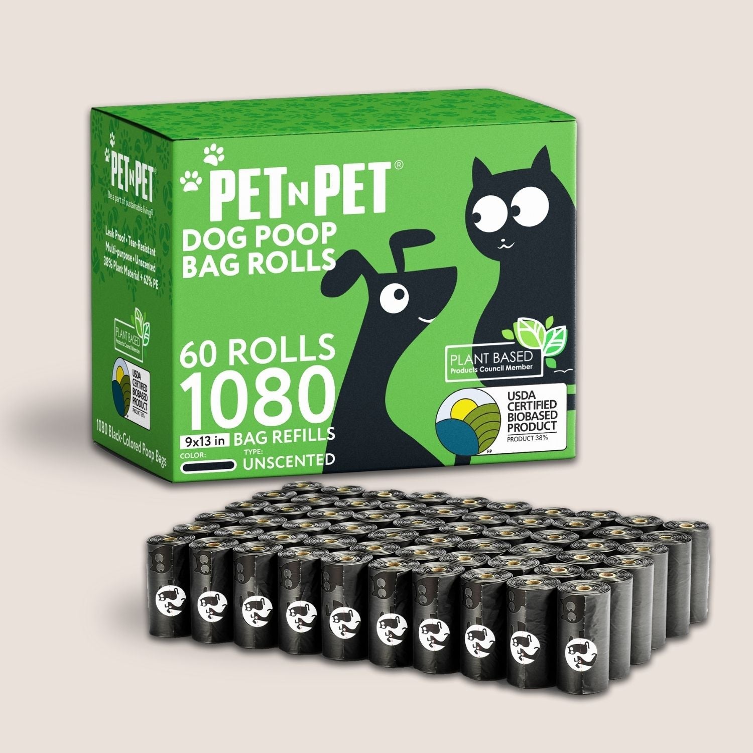 41% Plant-based Poop Bags